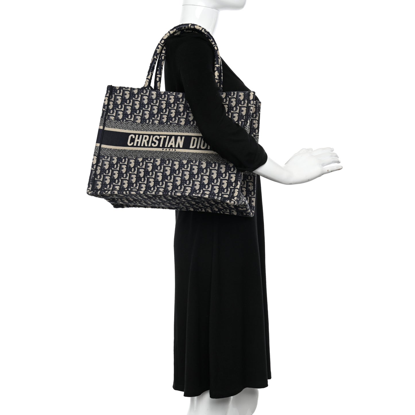 Oblique Medium Book Tote Blue Multicolor