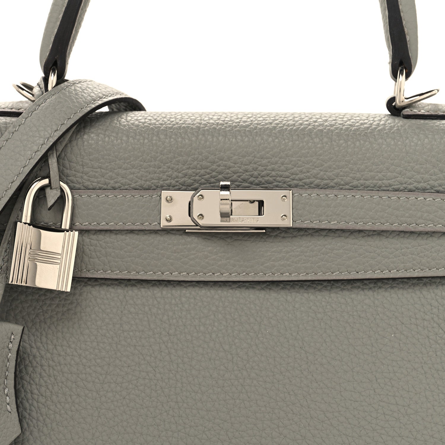 Hermes Togo Kelly Retourne 25 Gris Mouette 8 of 12