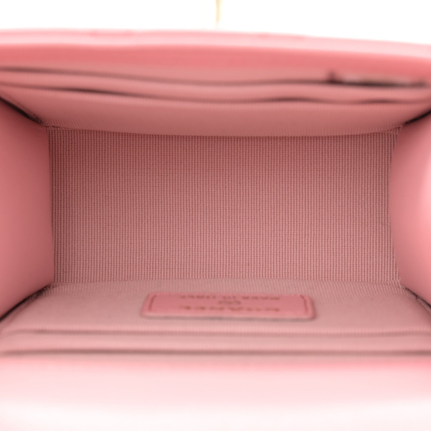 Lambskin Quilted Mini Trendy CC Clutch With Chain Pink