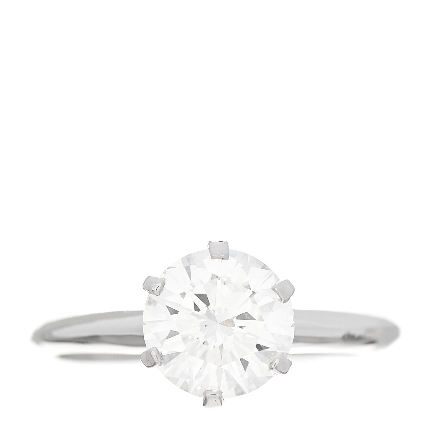 Tiffany Platinum Diamond 1.68ct Solitaire Engagement Ring 54 7 1 of 5