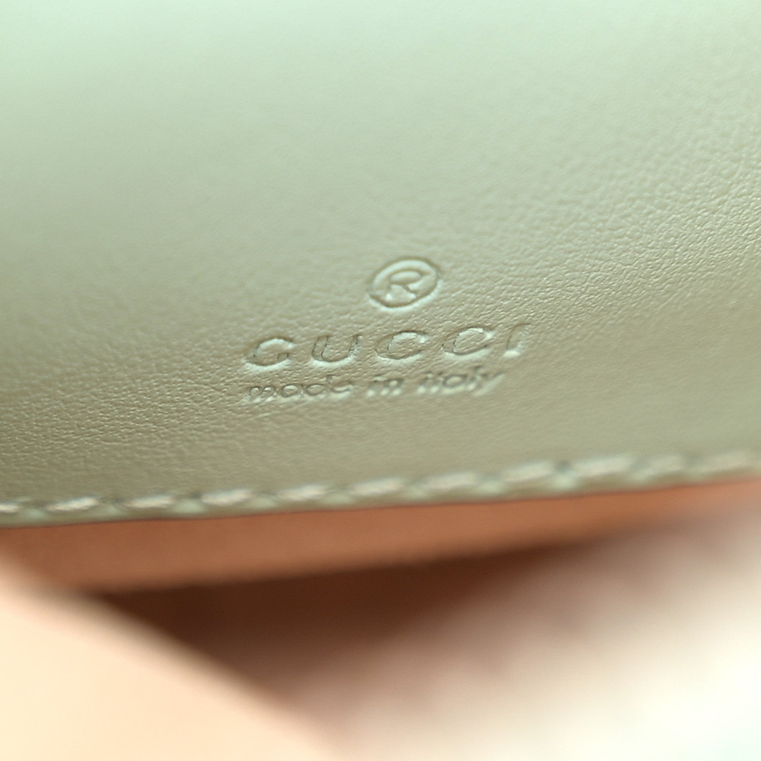 Gucci Calfskin Matelasse Mini GG Marmont Crossbody Bag Water Green 6 of 13