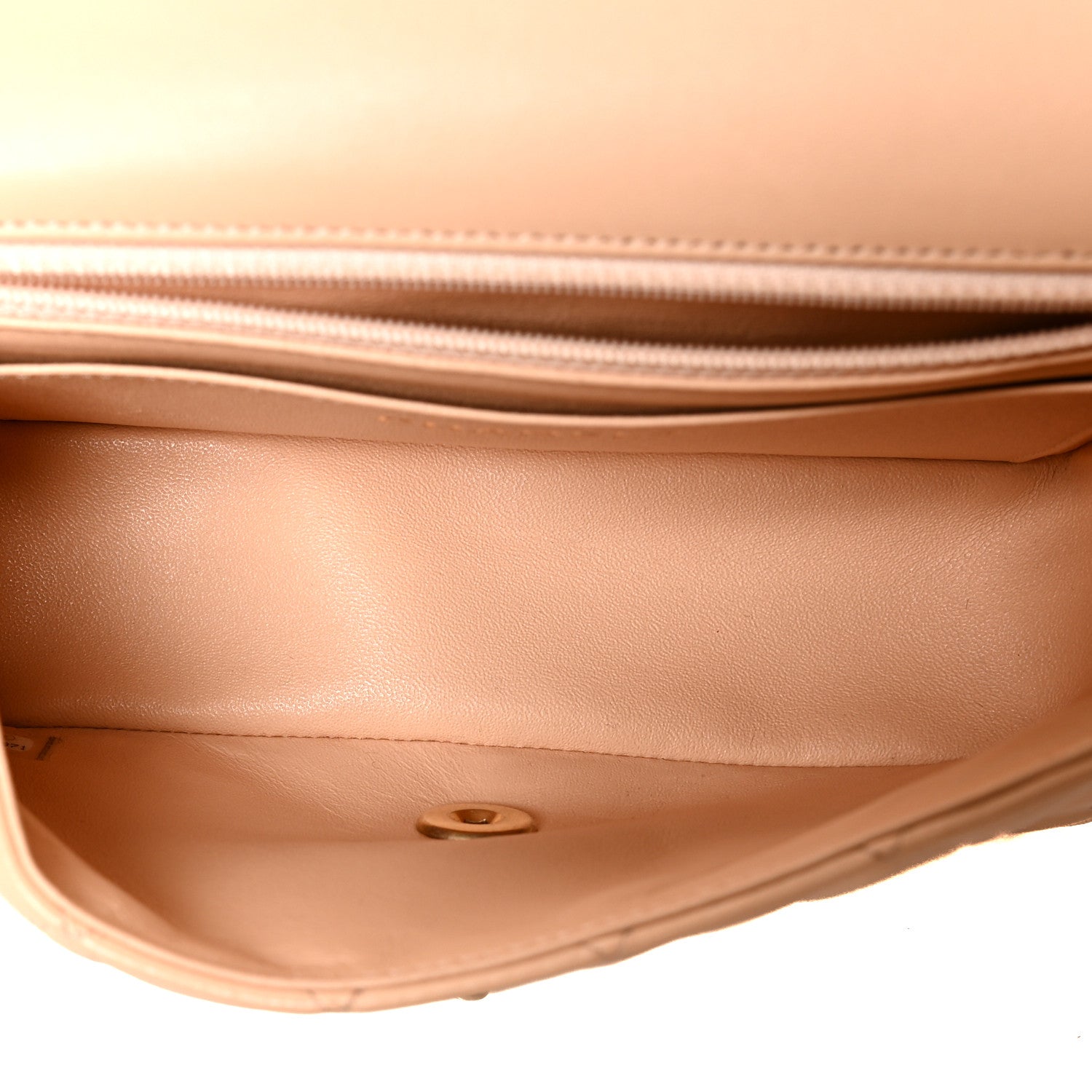 Chanel Lambskin Quilted Mini Rectangular Flap Beige 5 of 11