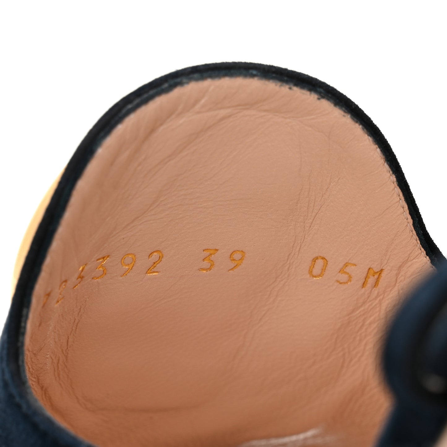 Suede Blondie 100mm Slingback Sandals 39 Navy