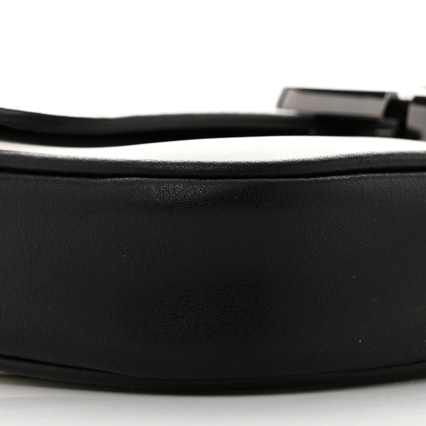 Lambskin J Marc Mini Shoulder Bag White Black