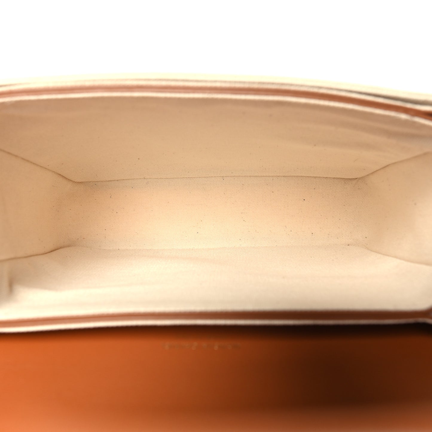 Canvas Smooth Calfskin M Frame Box Bag Beige