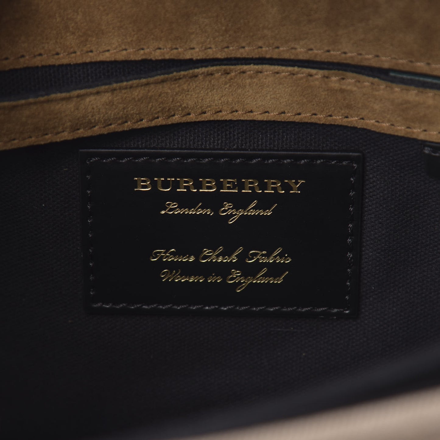 Derby Calfskin House Check Small Macken Crossbody Bag Dark Bottle Green