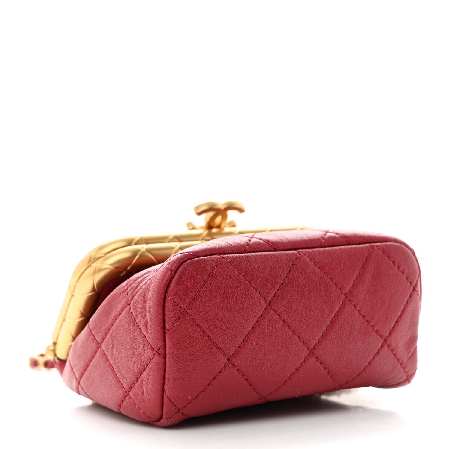 Chanel Lambskin Quilted Micro My Crush Bag Red 4 of 10