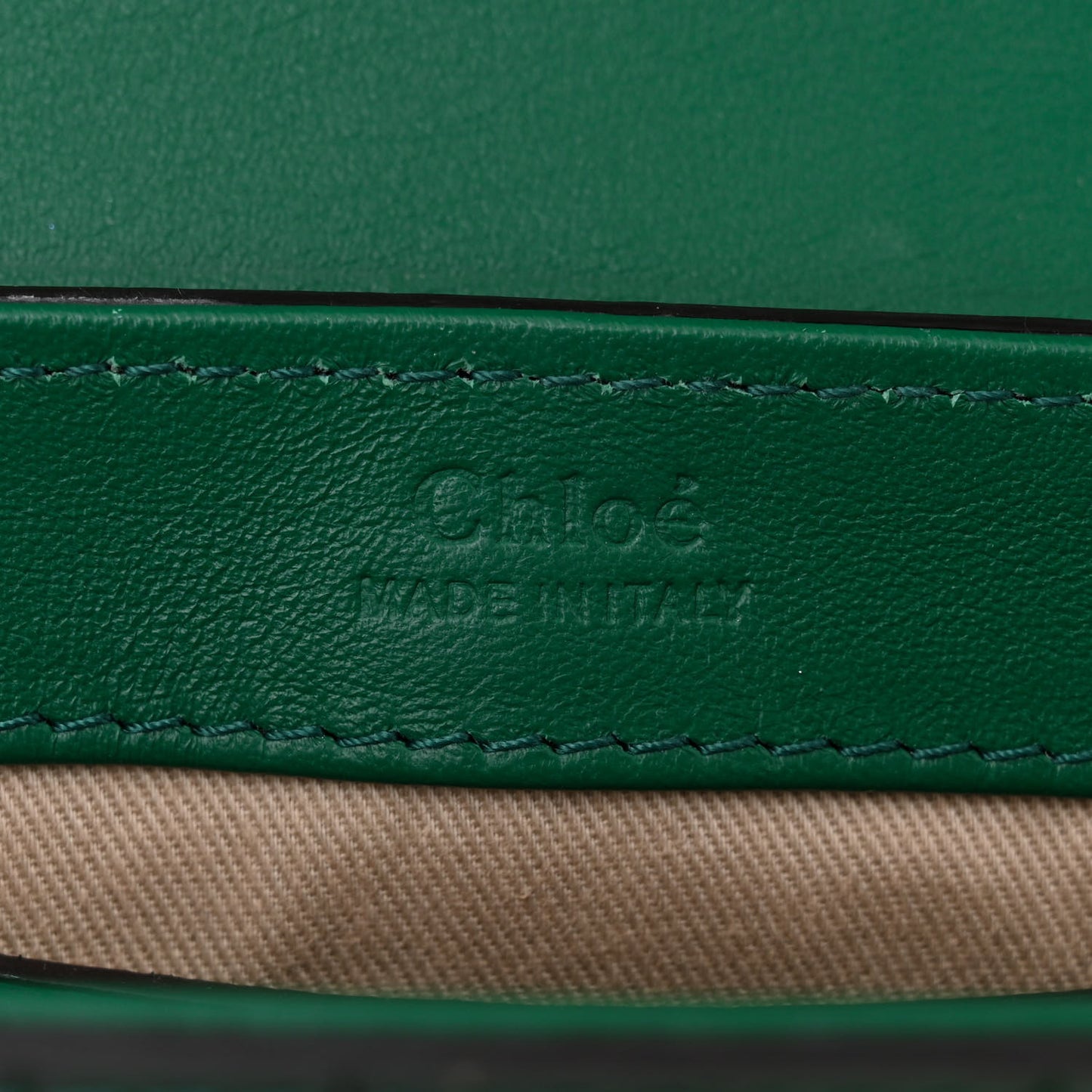 Calfskin Crocodile Embossed Mini C Double Carry Woodsy Green