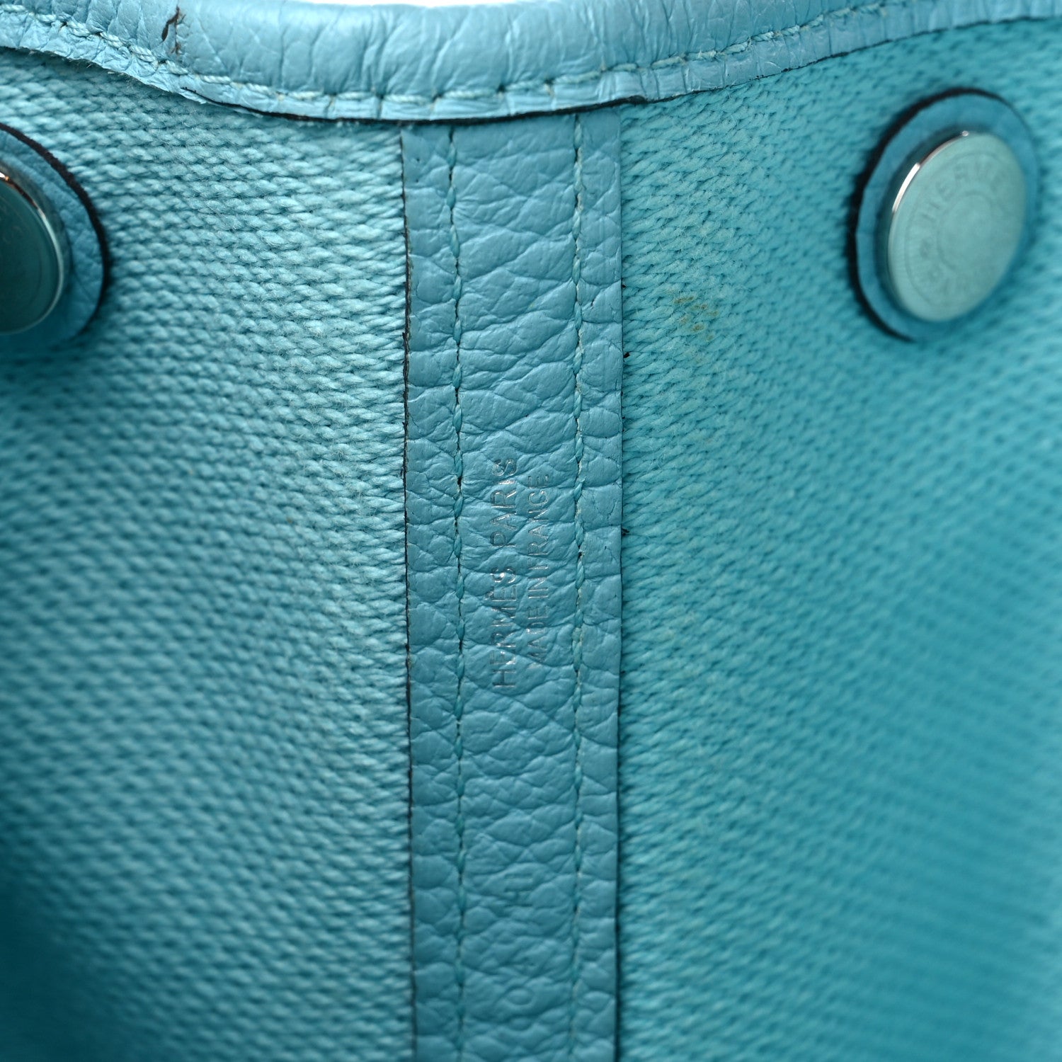 Hermes Twill H Vache Country Garden Party 36 MM Ecru Bleu Atoll 6 of 12