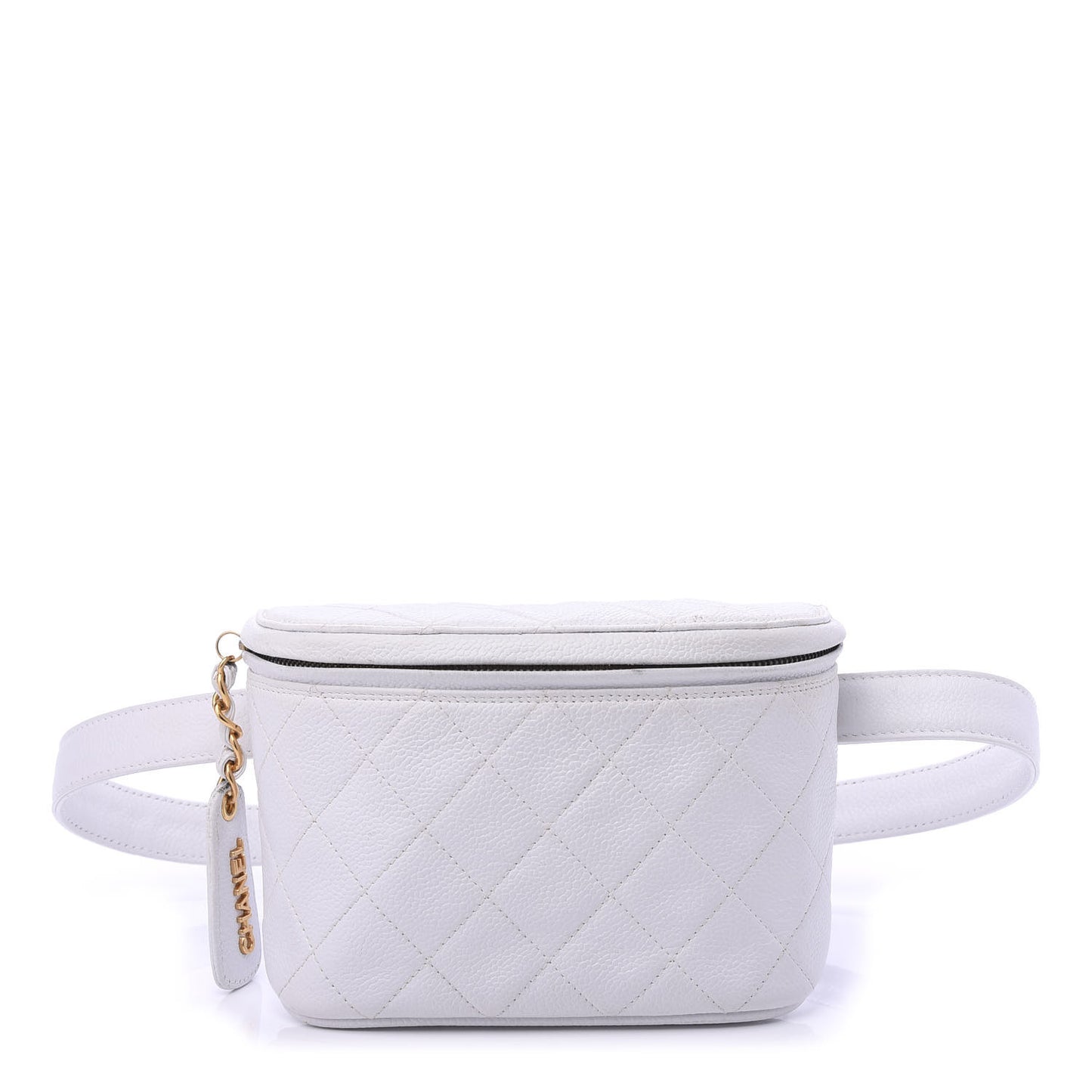 Caviar Quilted Belt Bag White 75 30