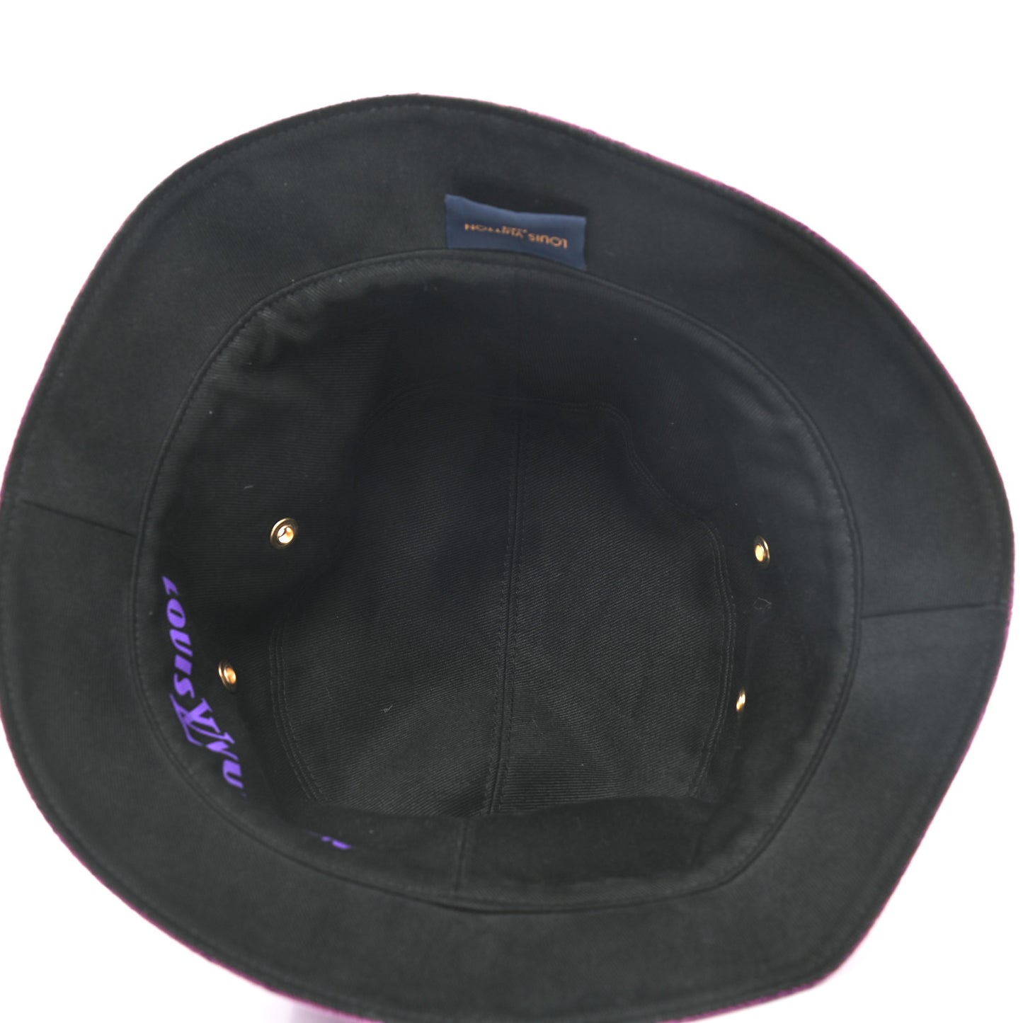 Monogram Denim Transformable Bob Bucket Hat Purple