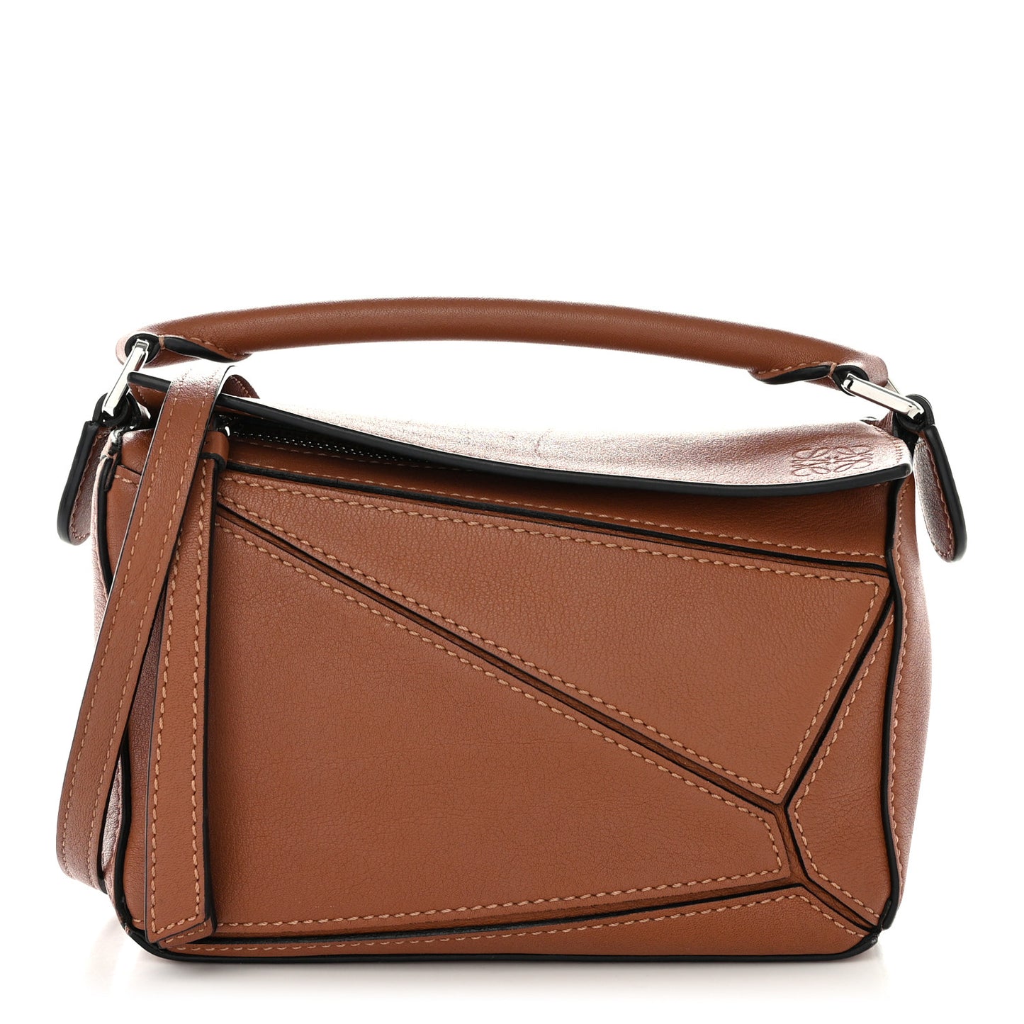 Calfskin Mini Puzzle Bag Tan