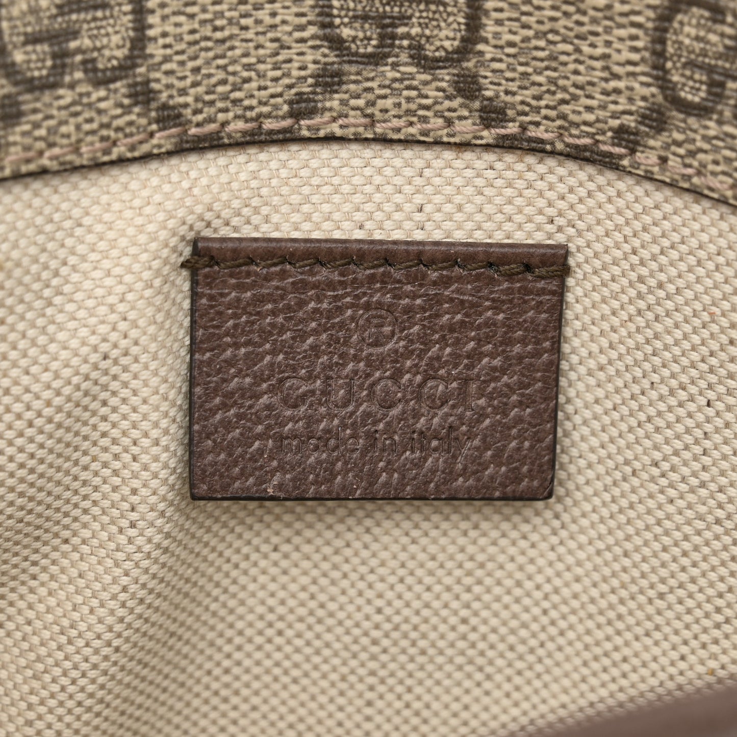 GG Supreme Monogram Neo Vintage Web Belt Bag Brown