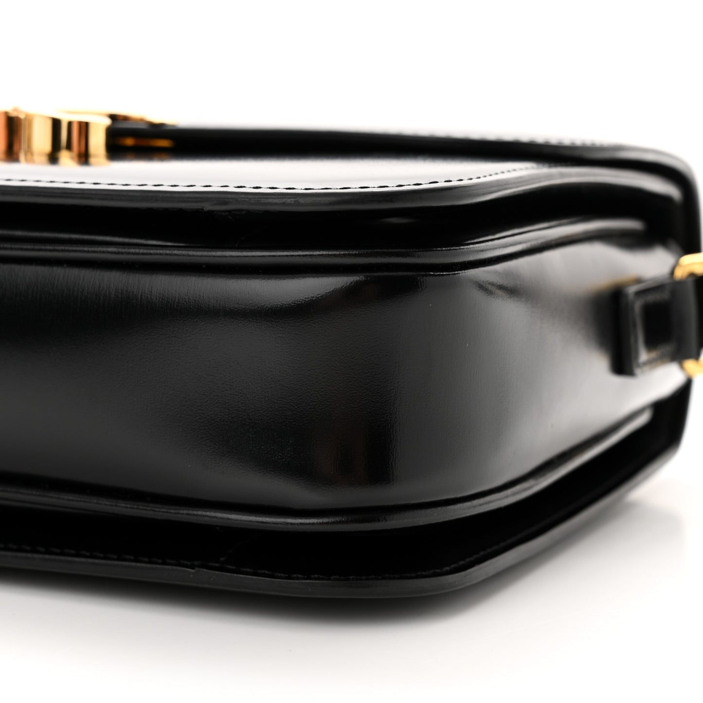 Shiny Calfskin Medium Triomphe Black
