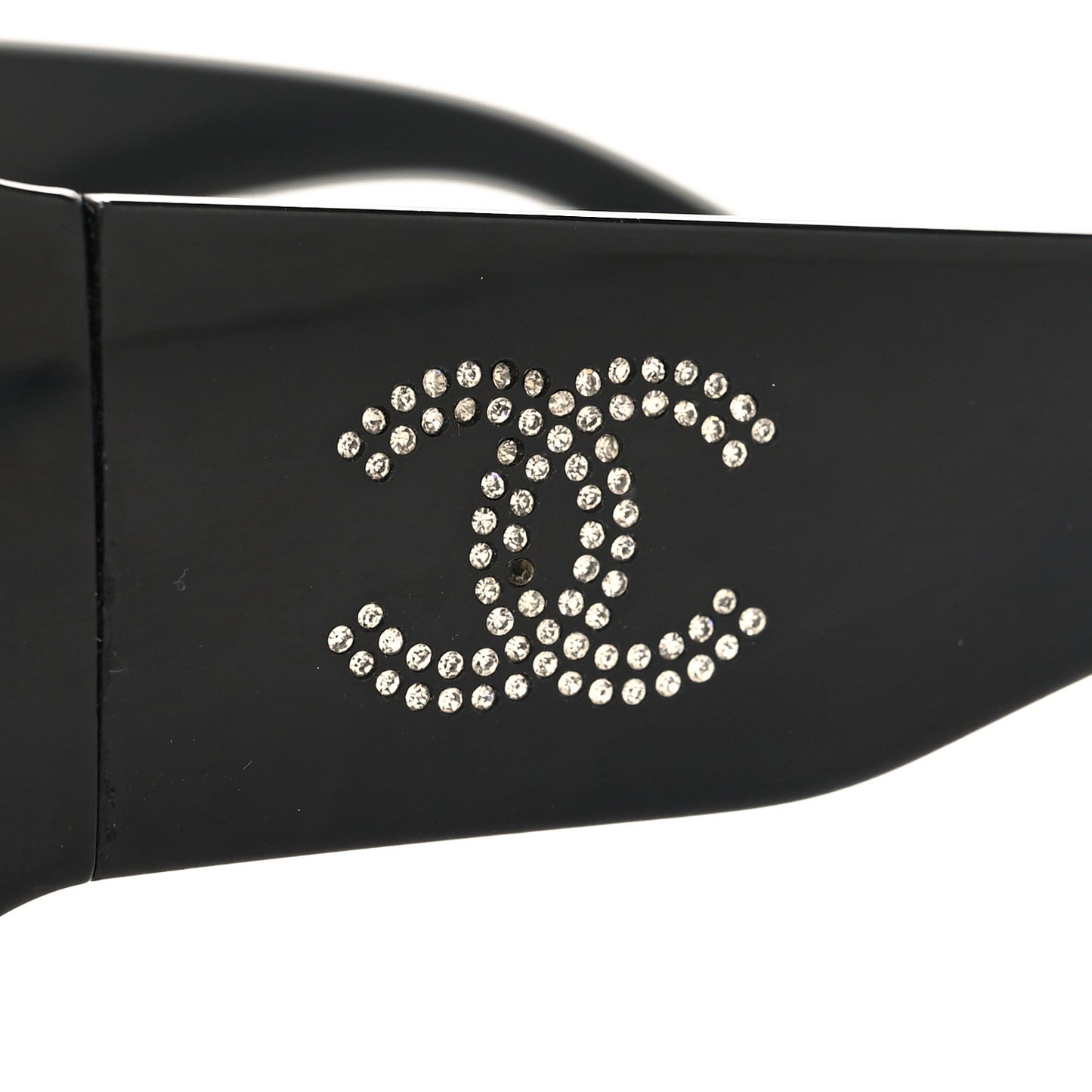 Acetate Crystal CC Sunglasses 6008-B Black