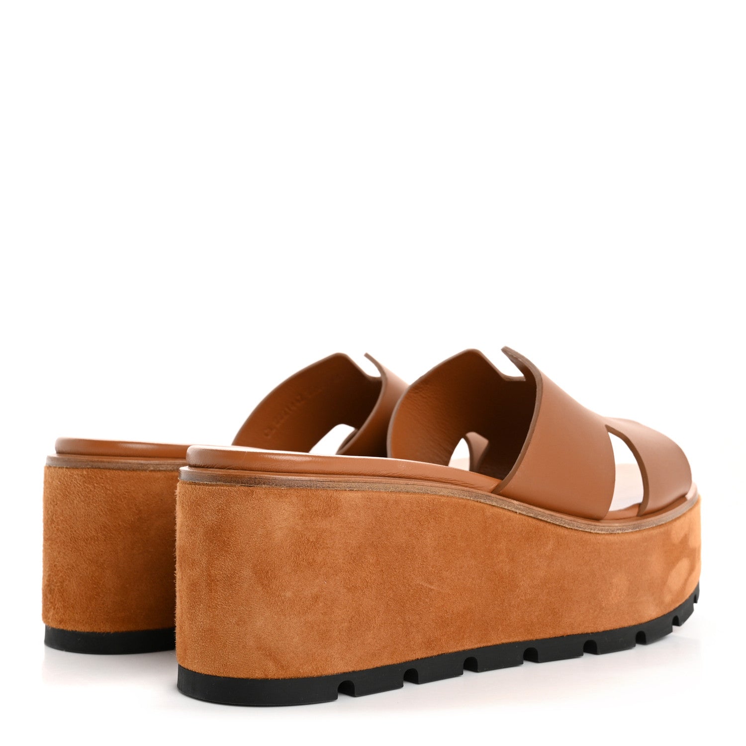 Hermes Calfskin Suede Goatskin Eze 30 Sandals 41 Naturel 5 of 12