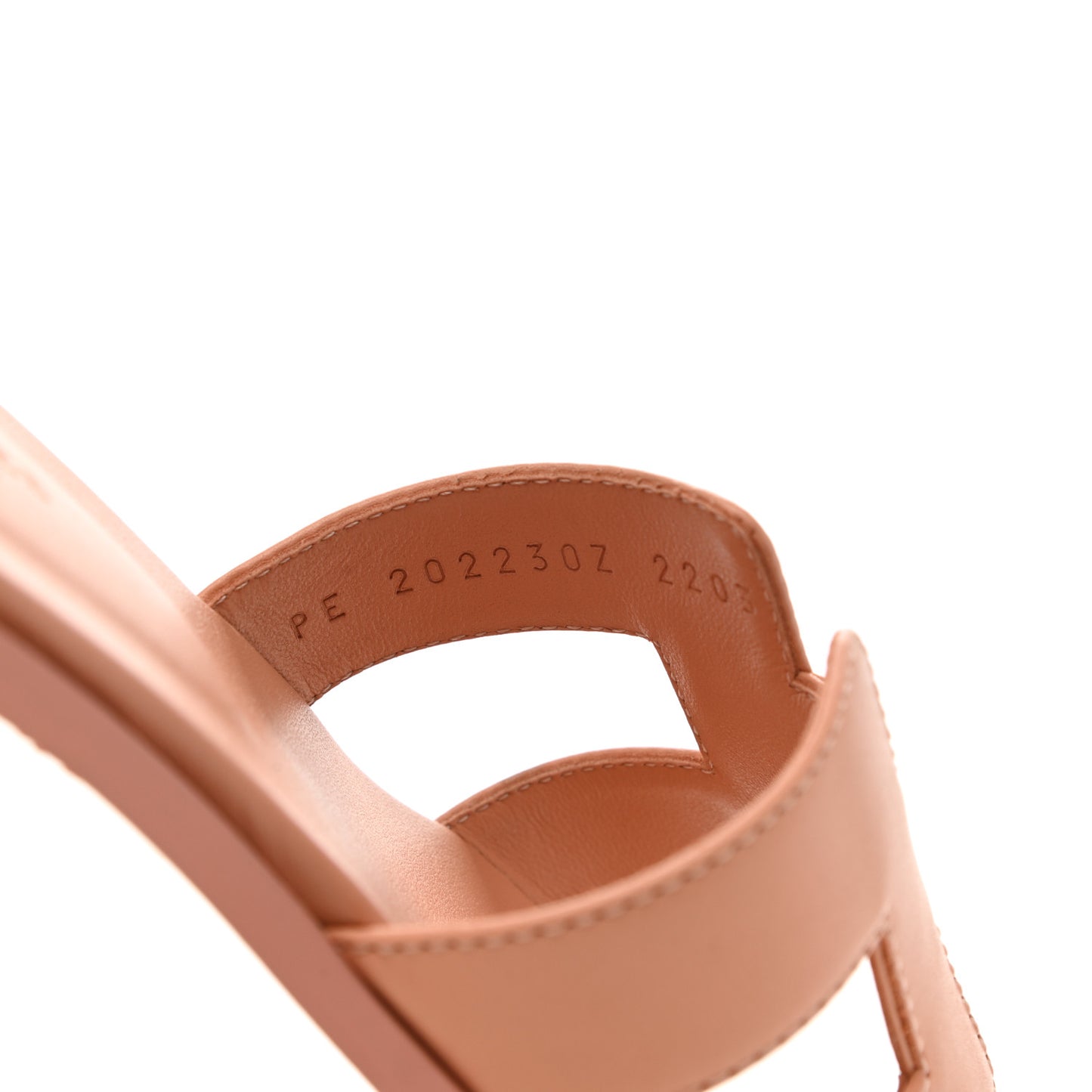 Calfskin Oran Sandals 36 Granit Rose