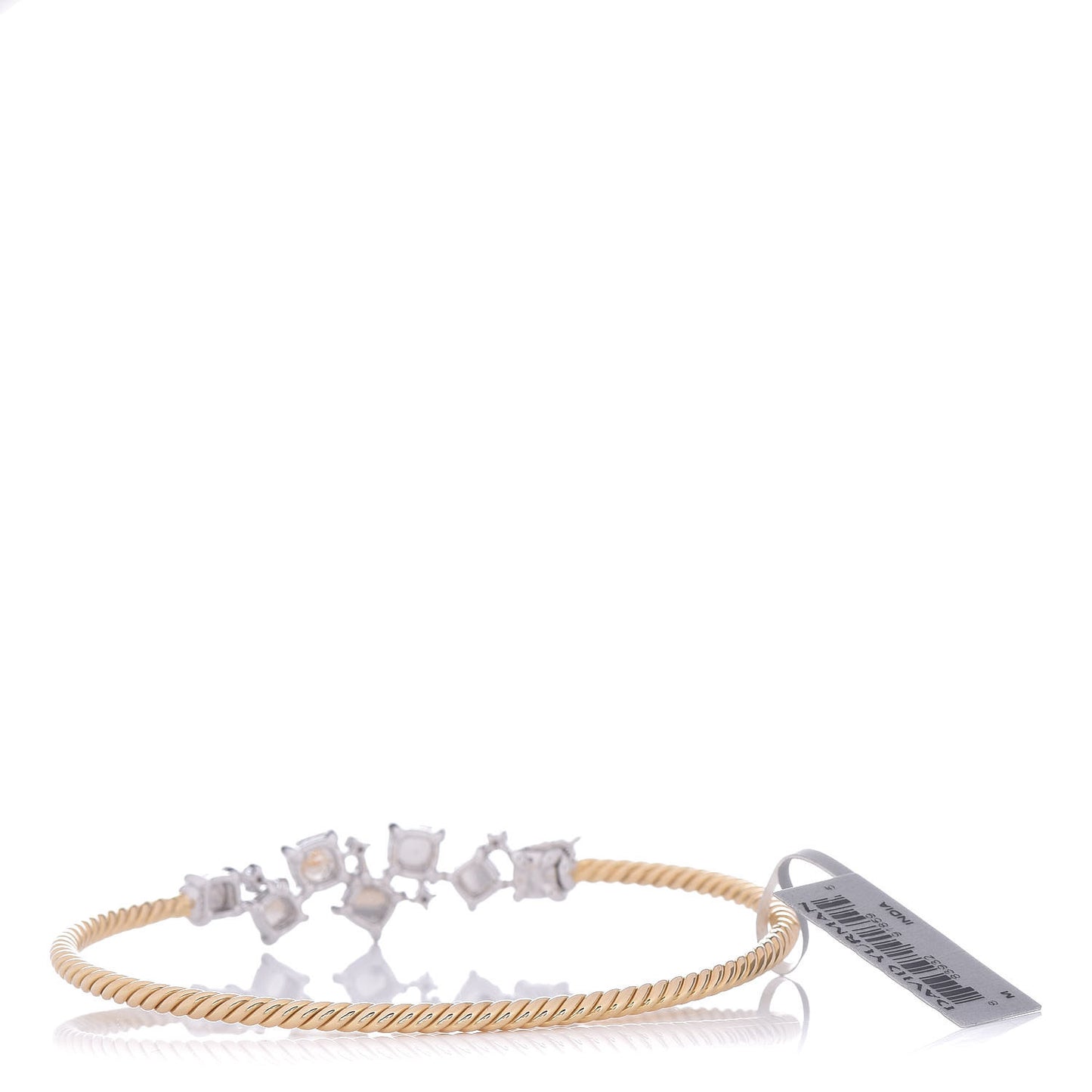 18K Yellow White Gold Diamond Precious Chatelaine Bracelet