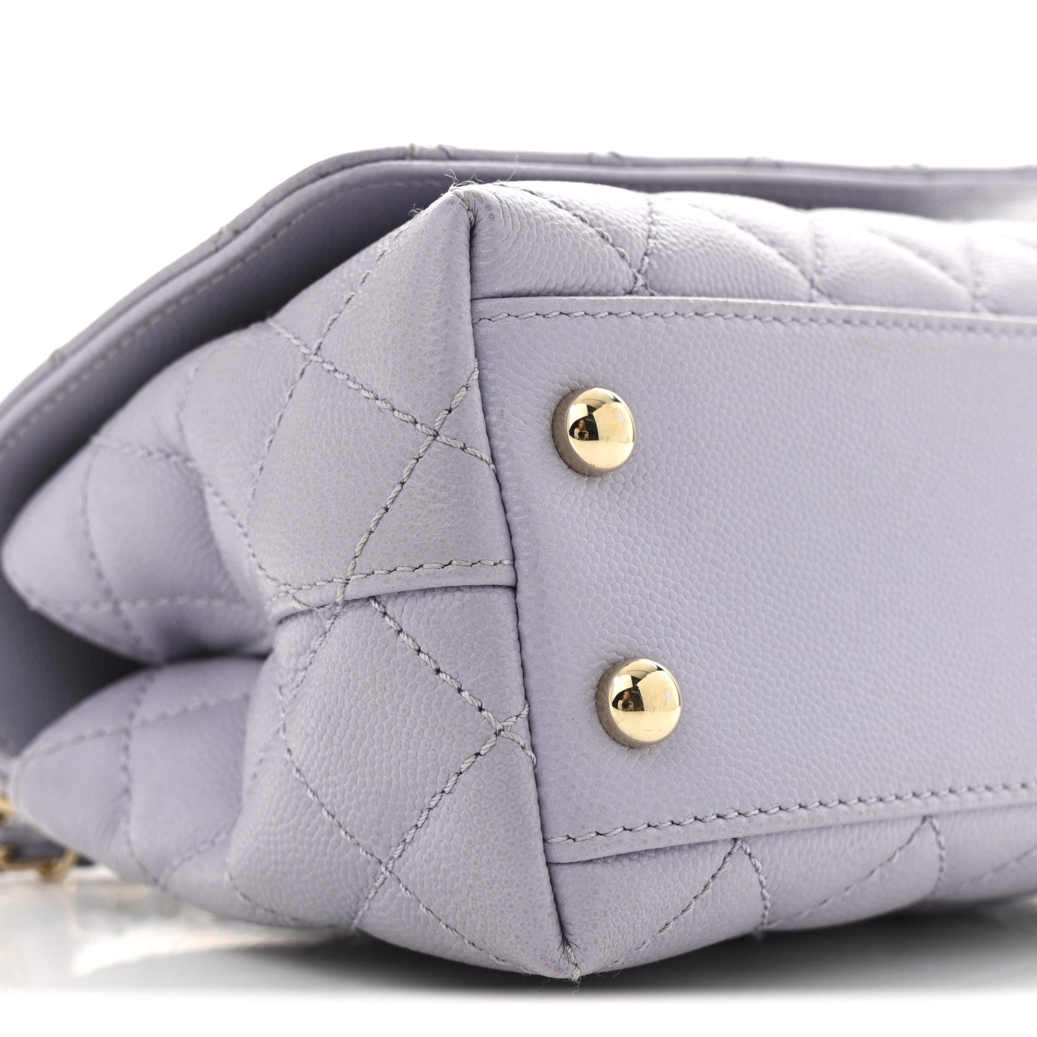 Chanel Caviar Quilted Extra Mini Coco Handle Flap Light Purple 9 of 12