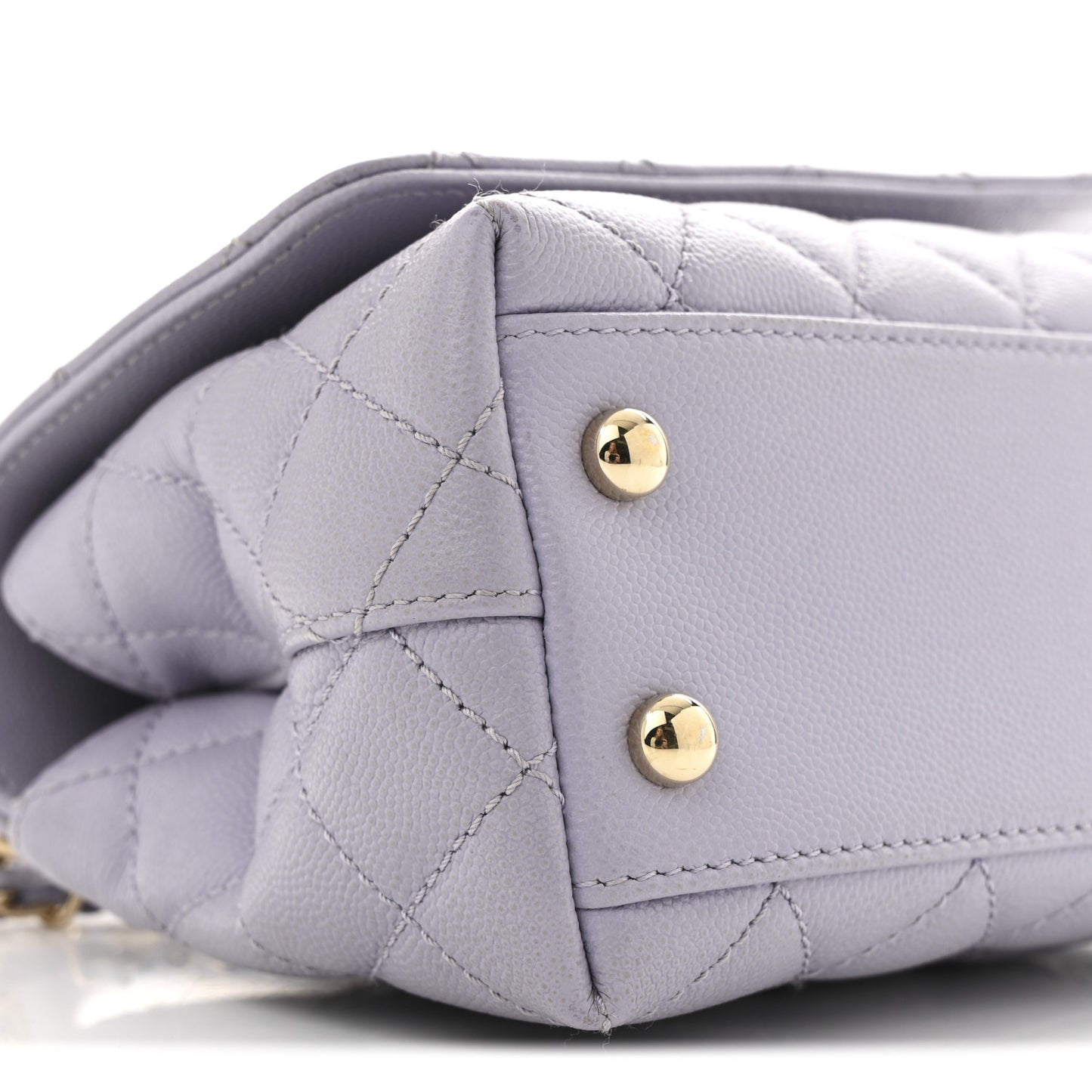 Caviar Quilted Extra Mini Coco Handle Flap Light Purple