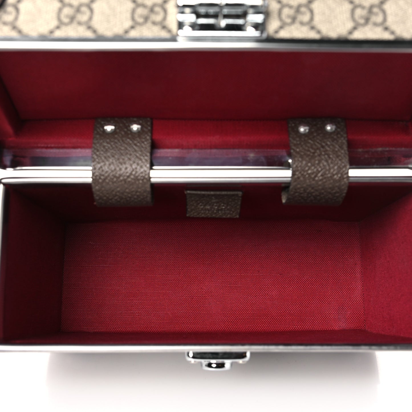 GG Supreme Monogram Globe-Trotter Beauty Case Brown