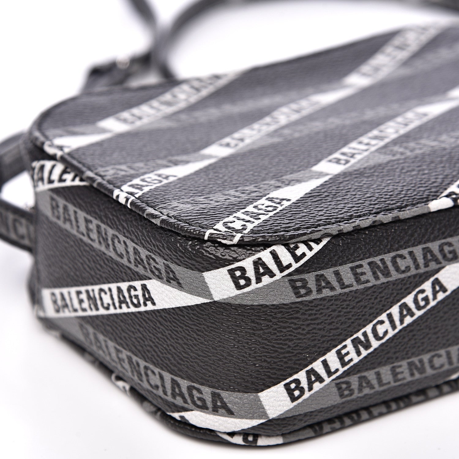 Balenciaga Coated Canvas Losange Monogram XS Camera Bag Black Grey 6 of 8