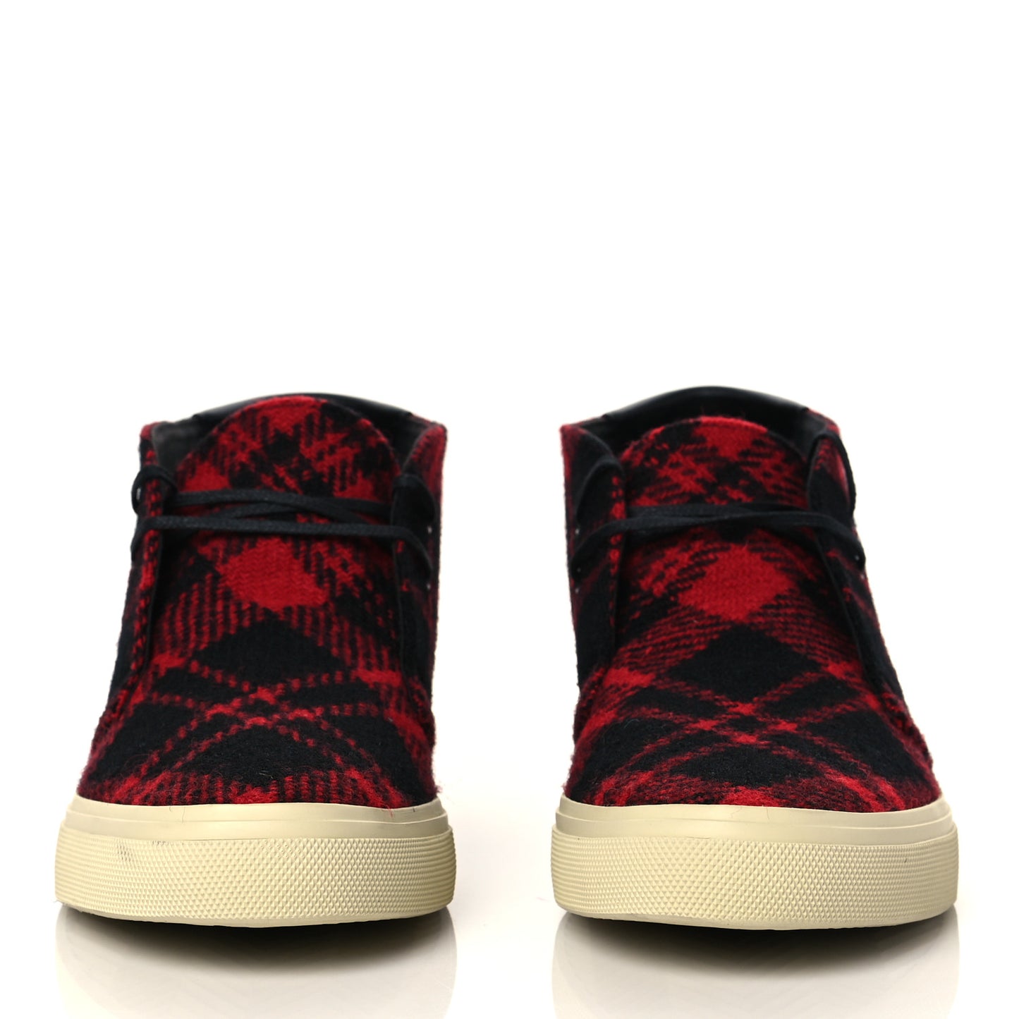 Tweed Ace Mid Top Sneakers 41 Red