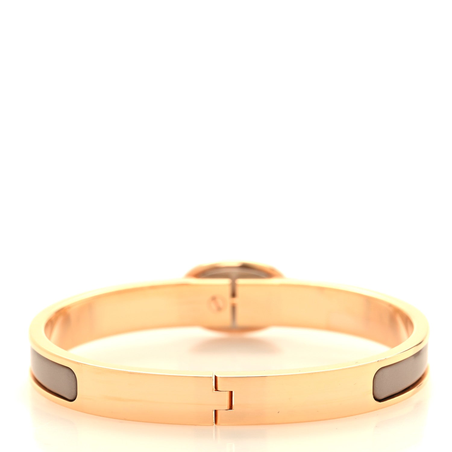 Hermes Enamel Mini Clic Chaine d'Ancre Bracelet PM Chataigne 3 of 5