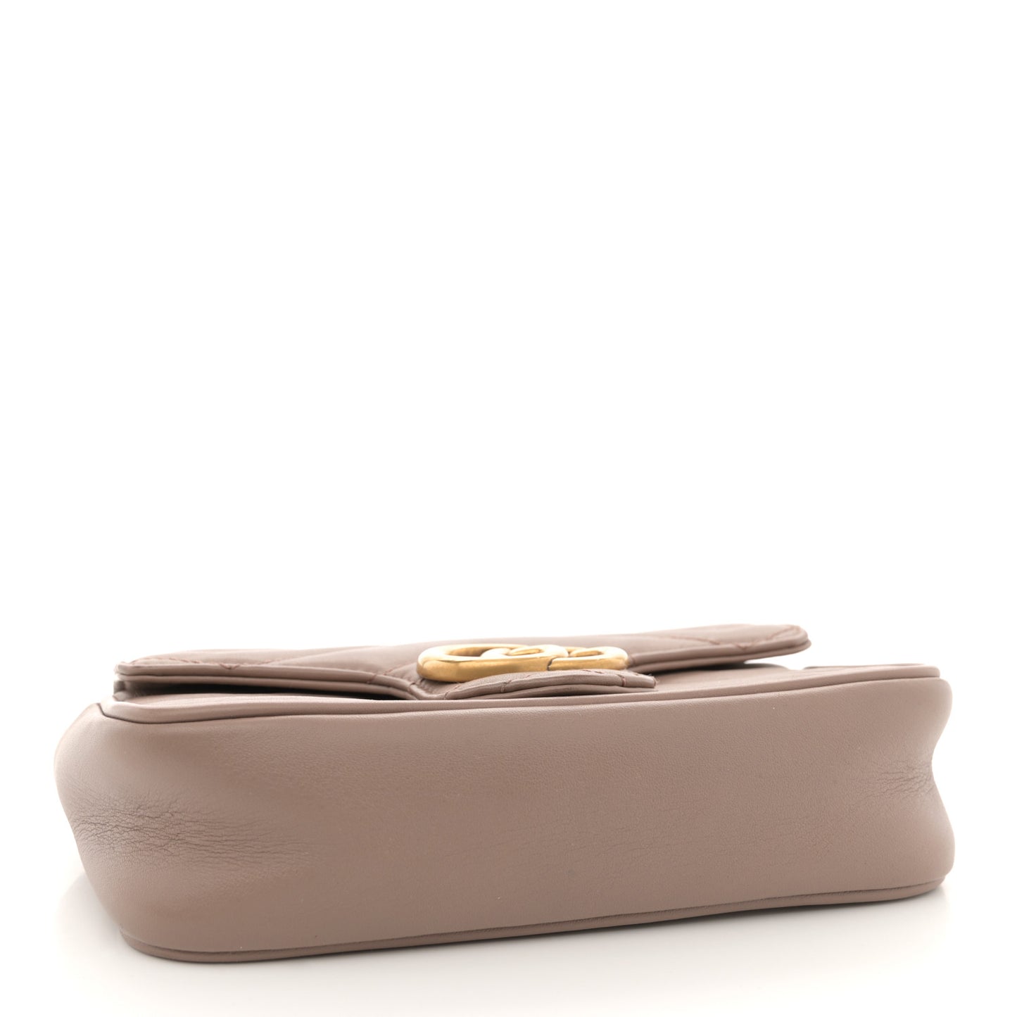 Calfskin Matelasse Super Mini GG Marmont Shoulder Bag Porcelain Rose