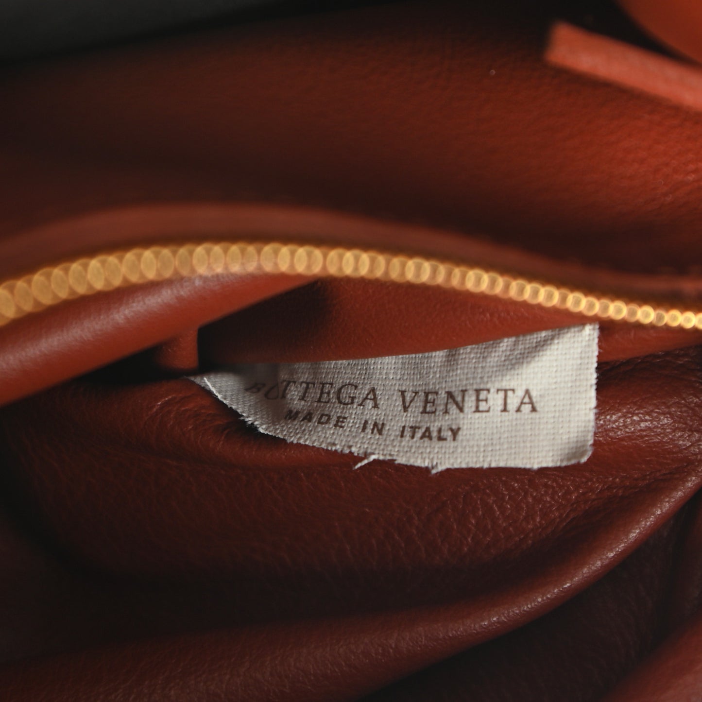 Supple Calfskin BV Twist Rust