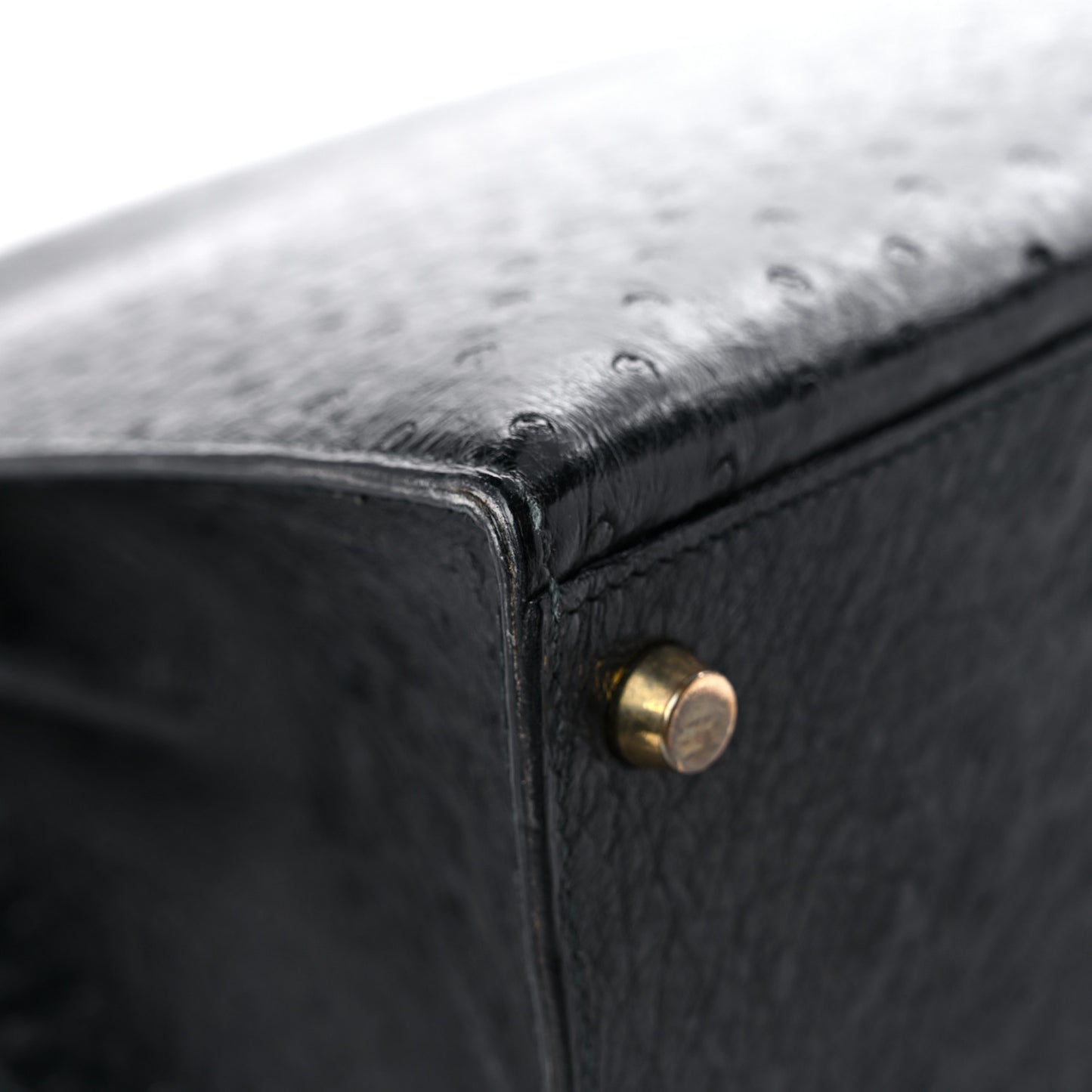 Ostrich Kelly Sellier 32 Black