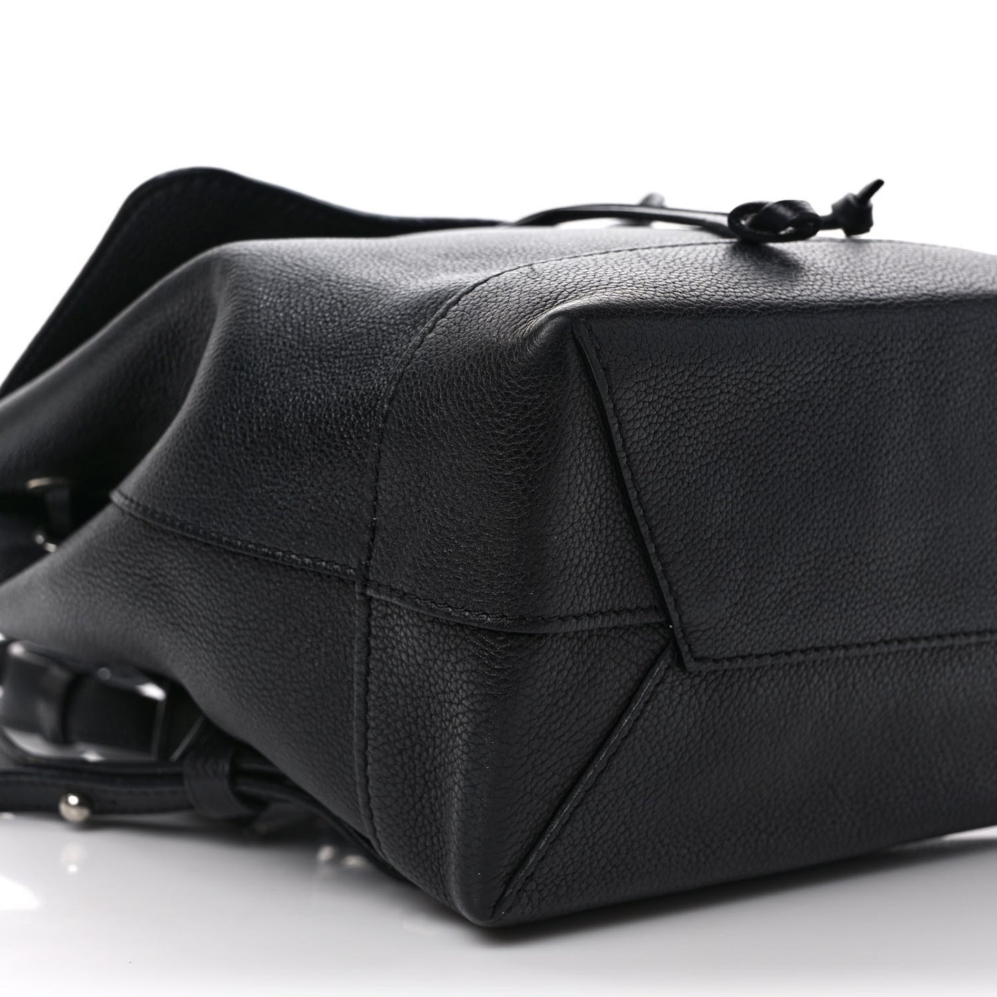 Calfskin Lockme Backpack Black