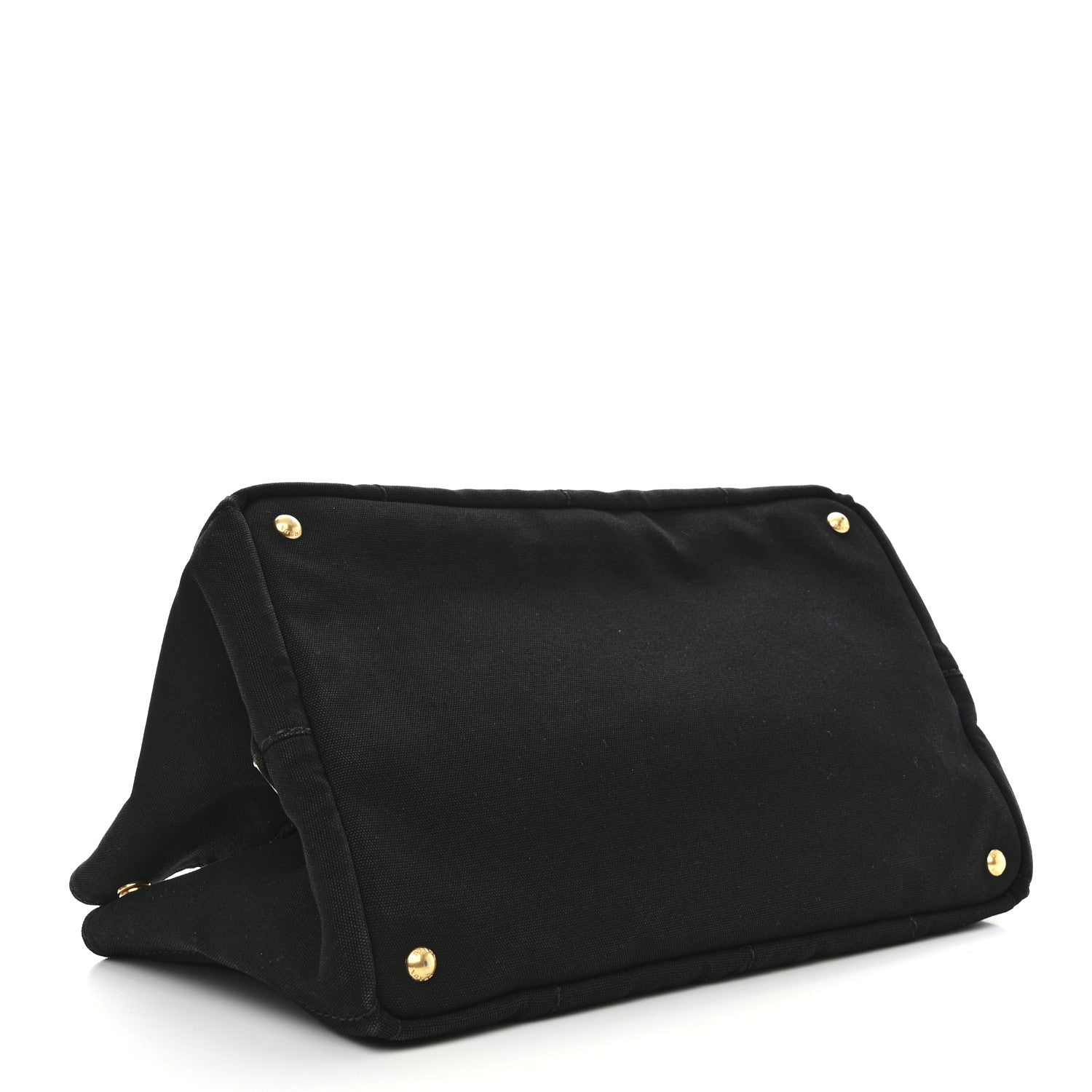 Prada Canvas Large Canapa Logo Tote Black 4 of 10