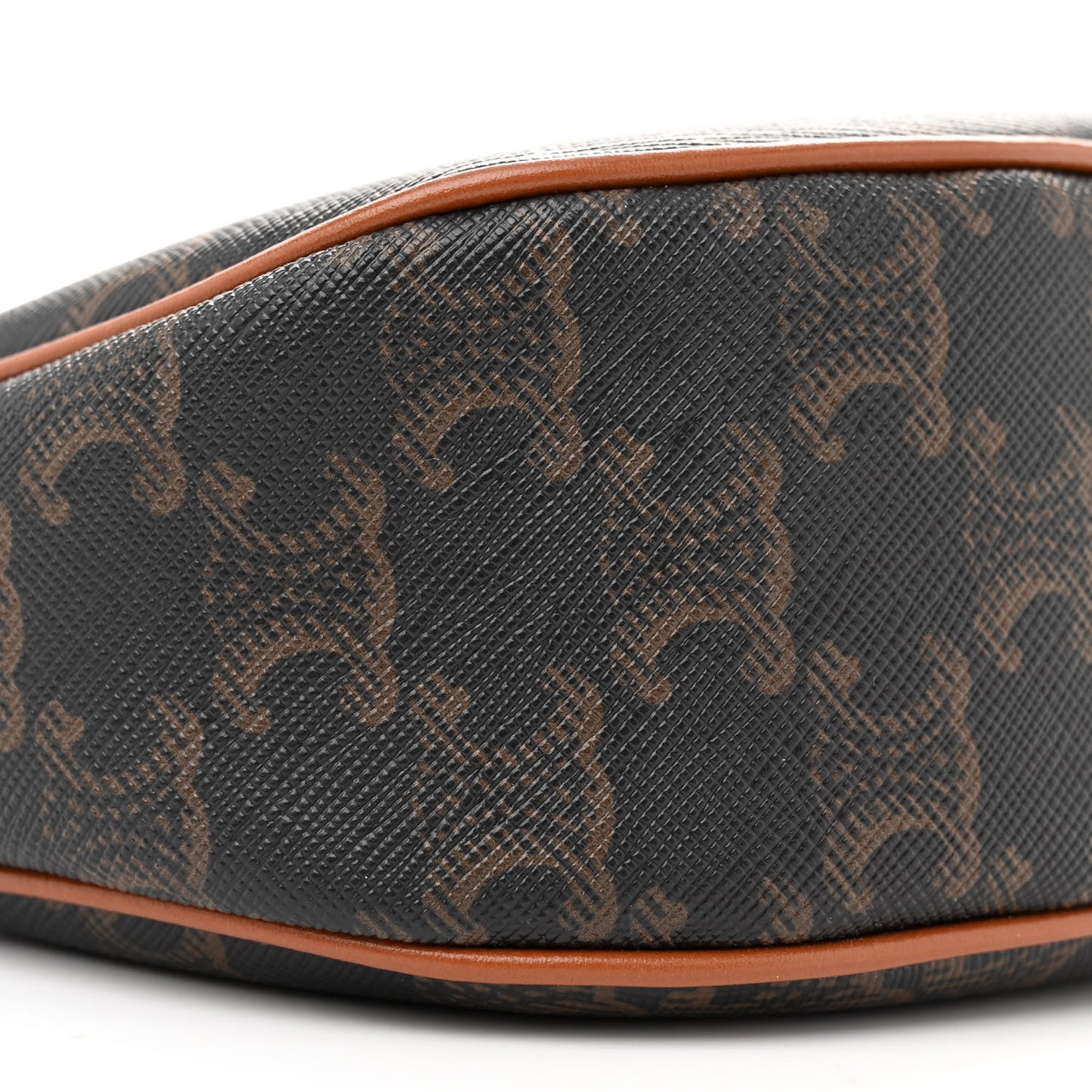 Triomphe Canvas Calfskin Ava Shoulder Bag Tan