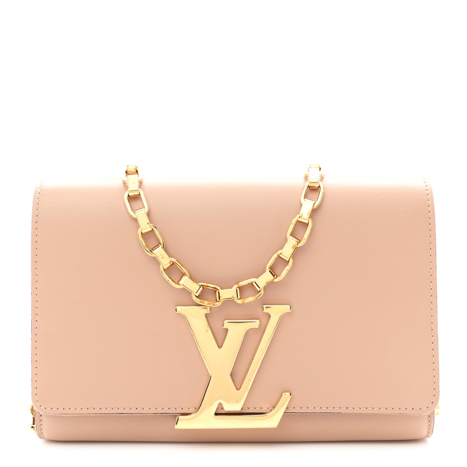 Louis Vuitton Calfskin Chain Louise MM Nude 1905947 – FASHIONPHILE