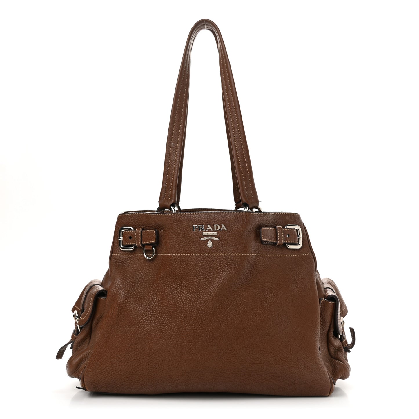 Vitello Daino Shoulder Bag Bruciato