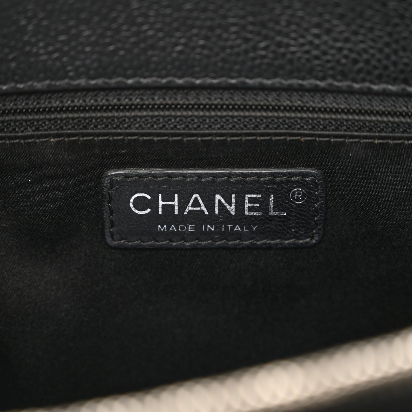 Caviar Quilted Grand Shopping Tote GST Black