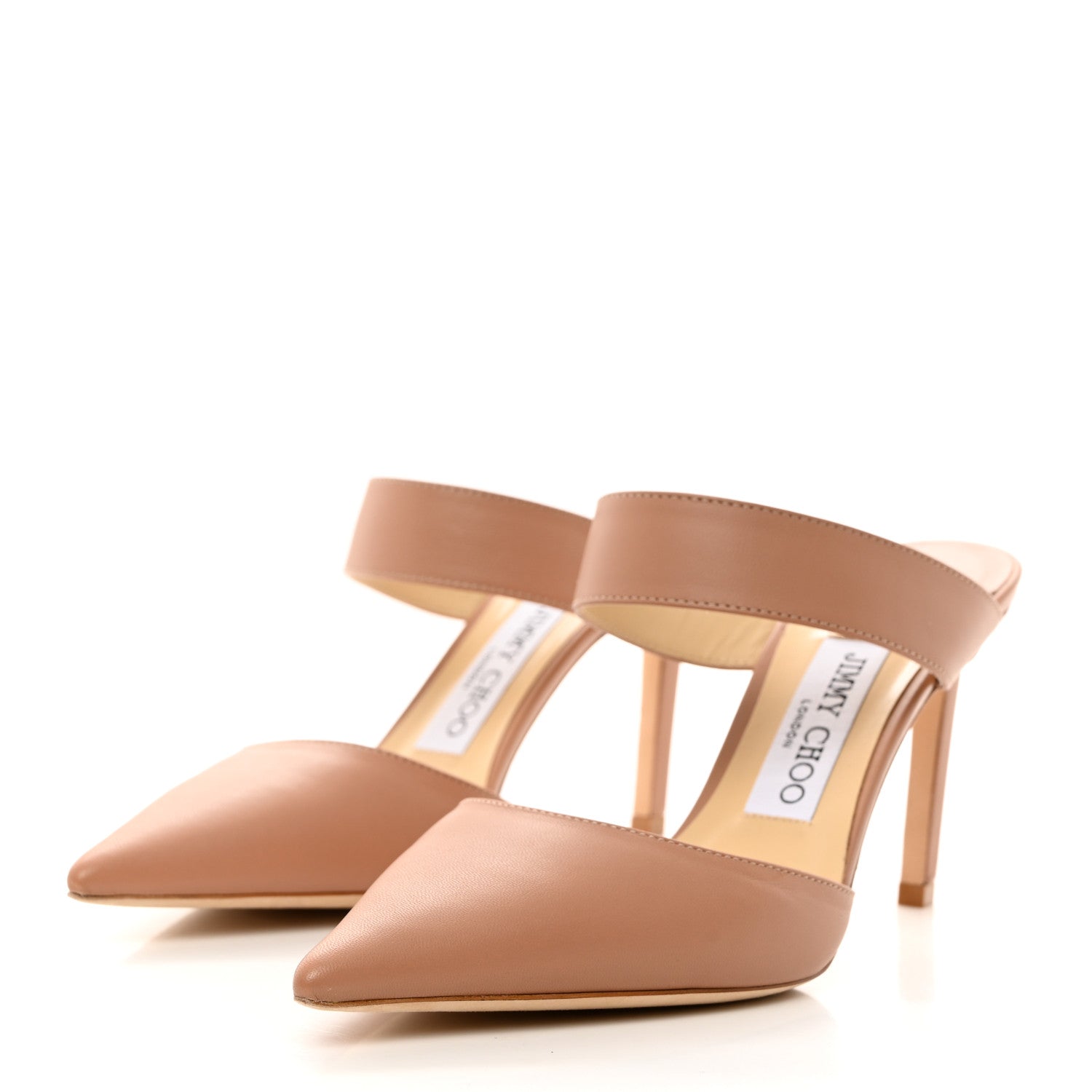Jimmy Choo Calfskin Cheri Ankle Strap 85 Pumps 36 Powder Pink 3 of 8