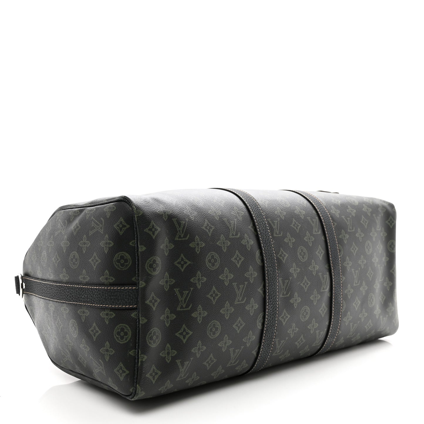 Monogram LV Record Keepall Bandouliere 50 Dark Green