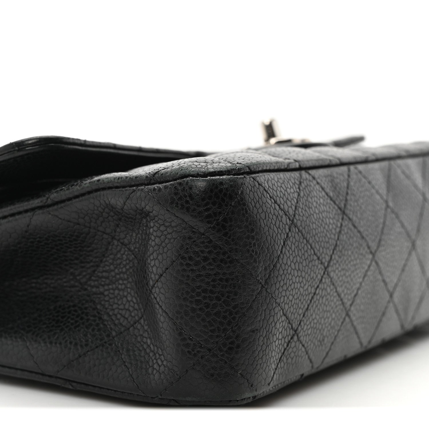 Chanel Caviar Quilted Medium Double Flap Black 9 of 10