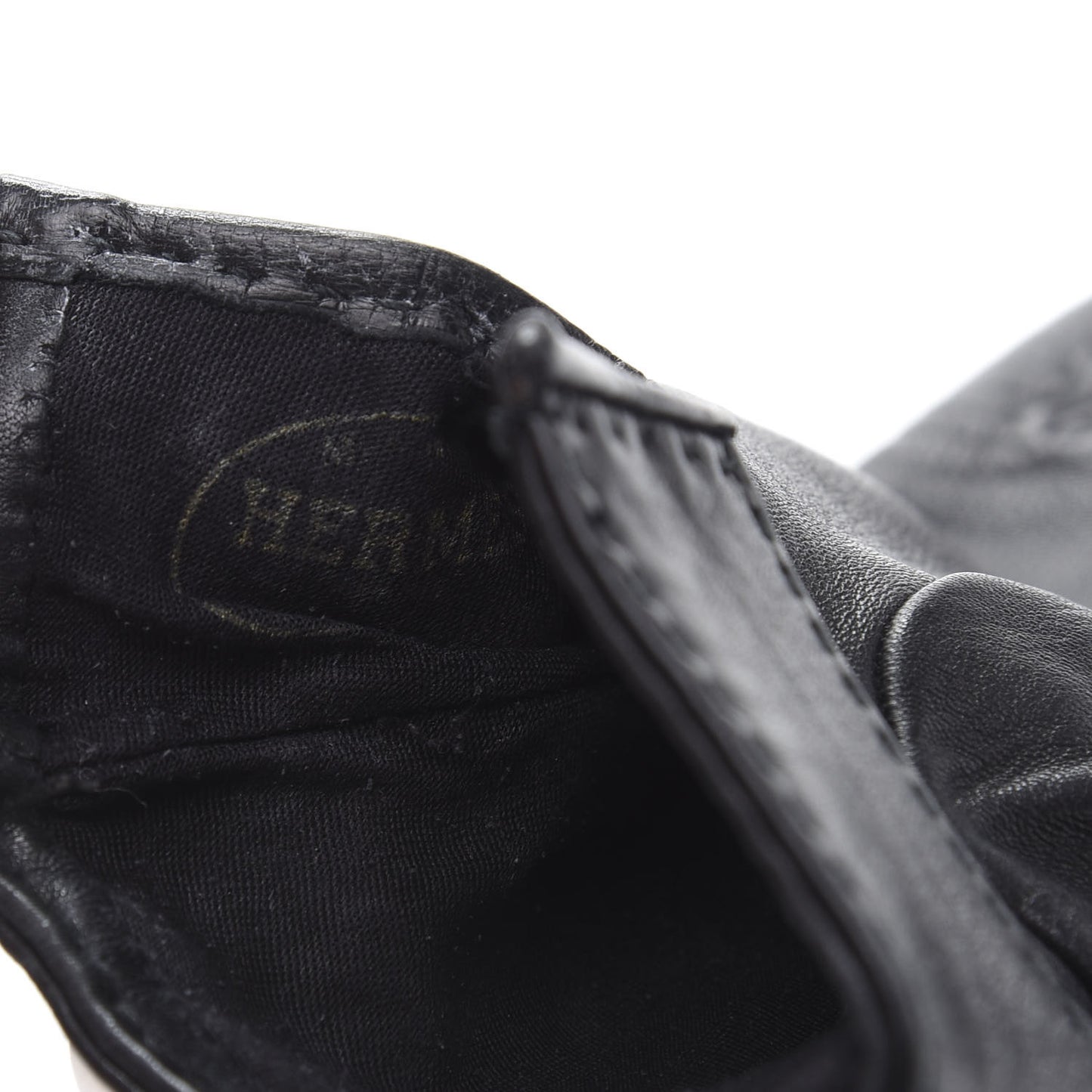 Lambskin Collier De Chien Gloves 7.5 Black