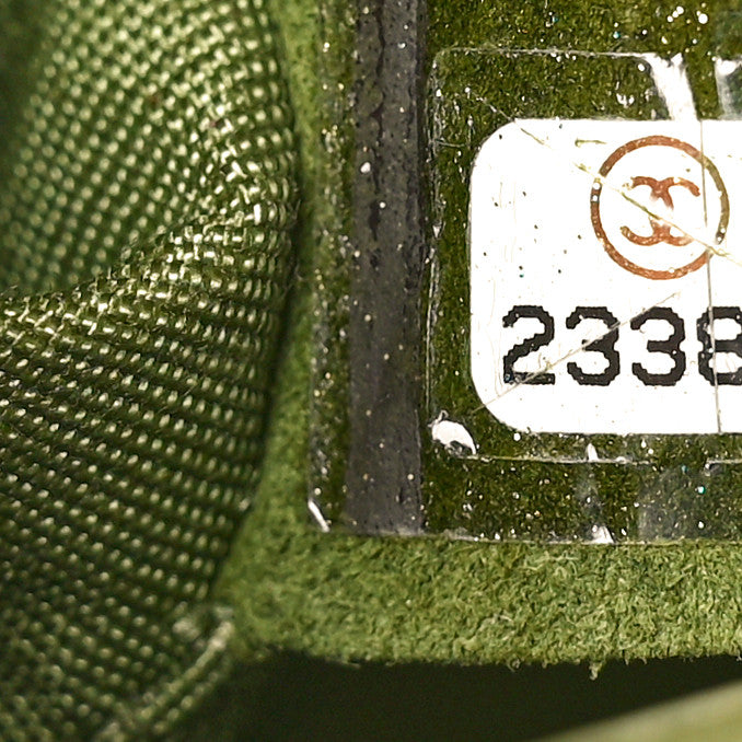 Calfskin Quilted Small Boy Flap Green