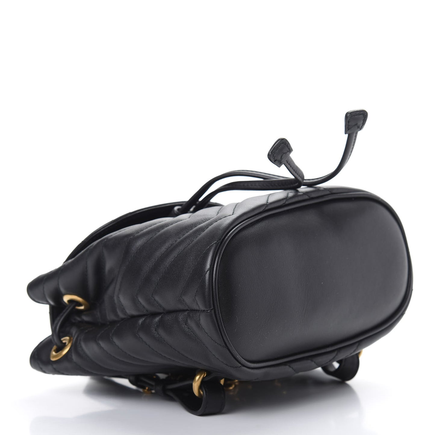 Calfskin Matelasse GG Marmont Flap Backpack Black