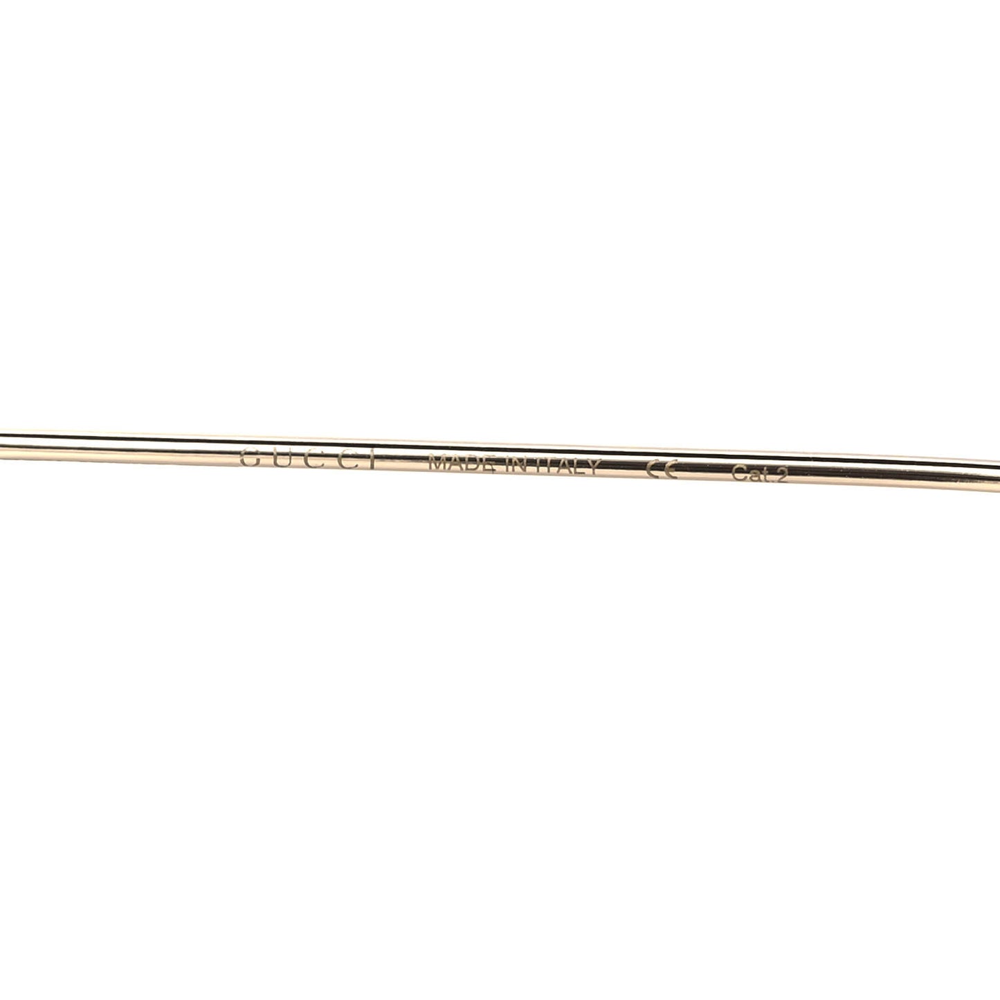 Round Pearl Tip Sunglasses GG0253S Gold