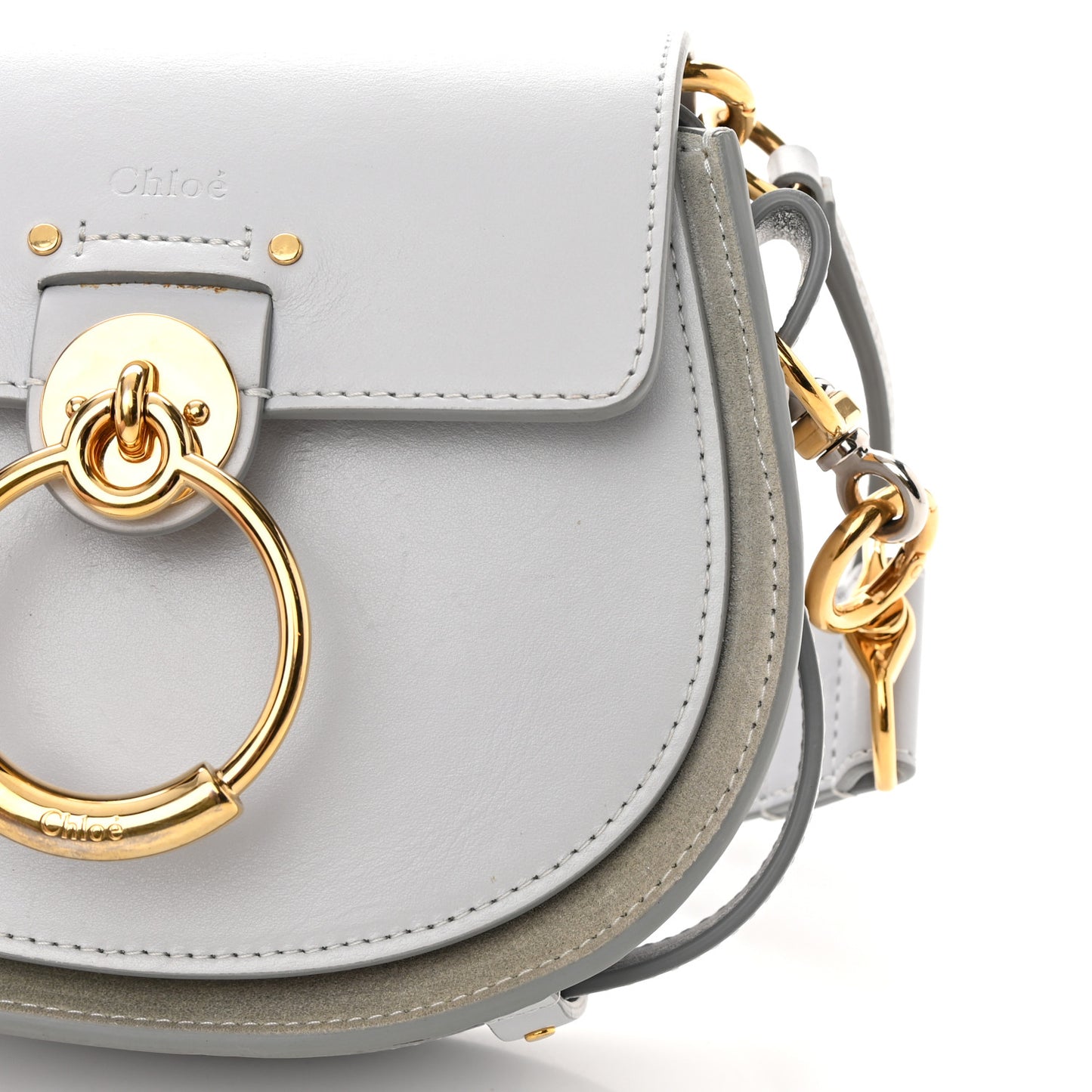 Calfskin Small Tess Bag Light Cloud