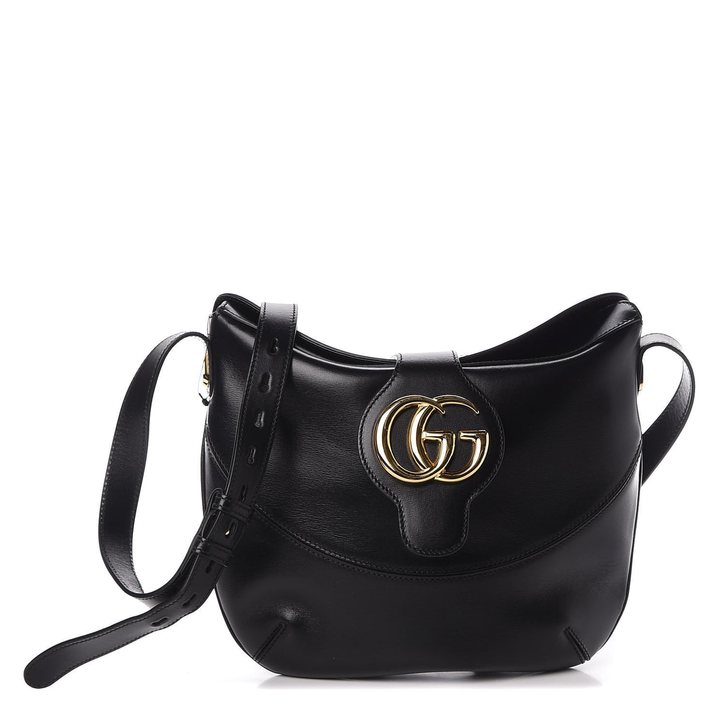 Calfskin Medium Arli Shoulder Bag Black