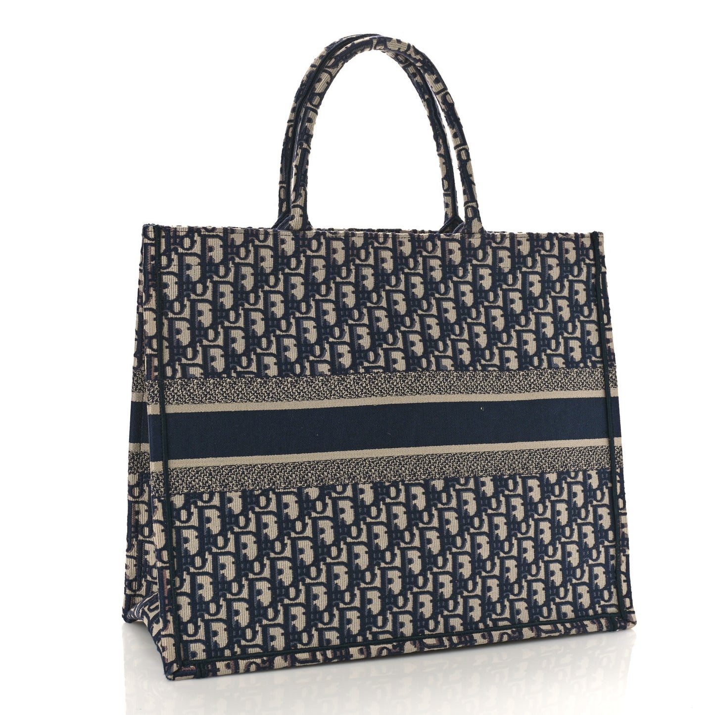 Oblique Large Book Tote Blue Multicolor