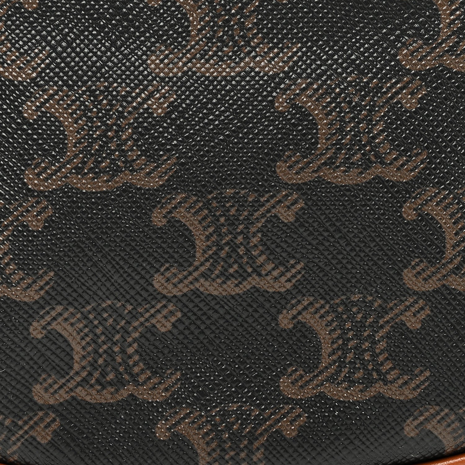 Celine Canvas Calfskin Mini Ava Triomphe Shoulder Bag Tan 8 of 10