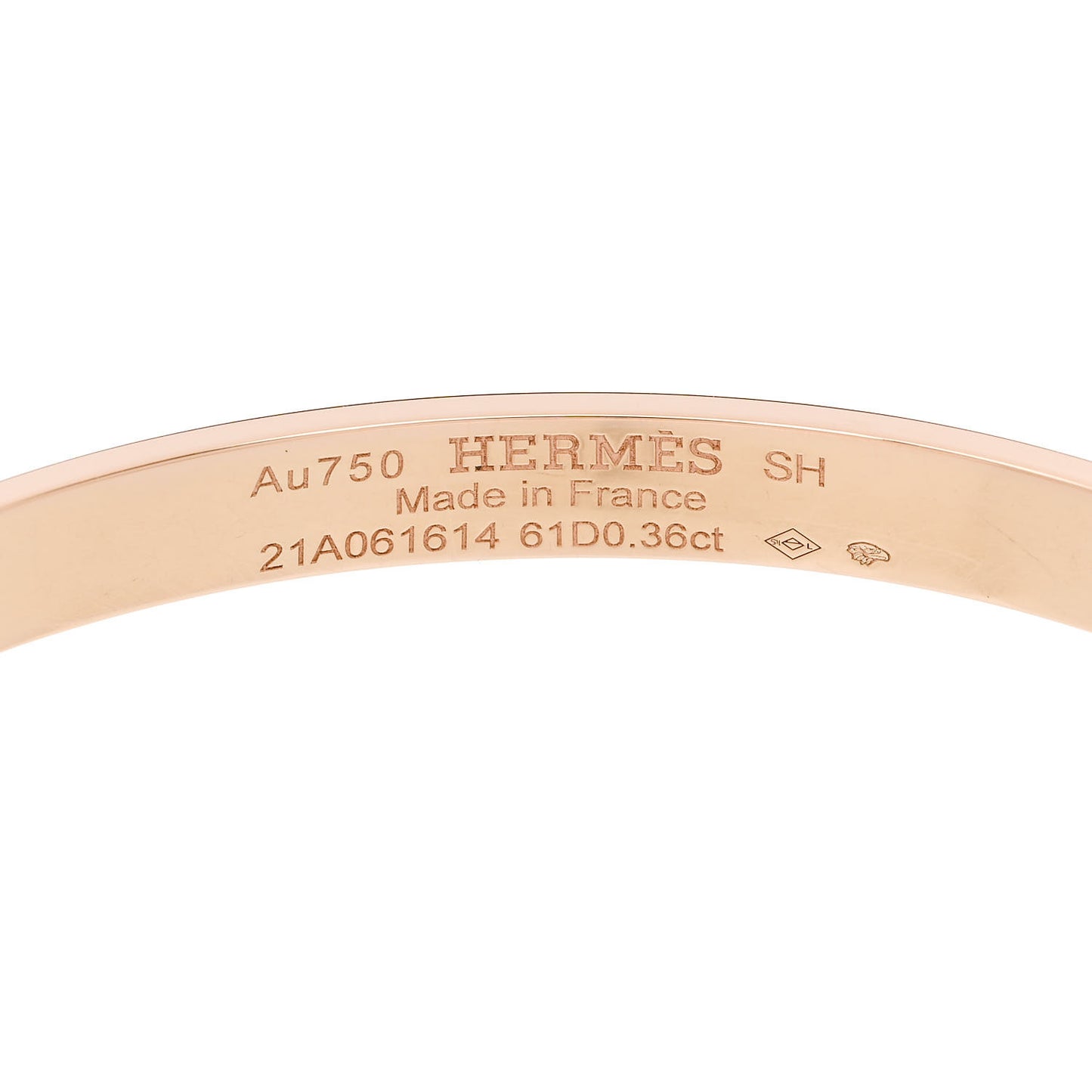 18K Rose Gold Diamond PM Kelly Pave Bracelet SH