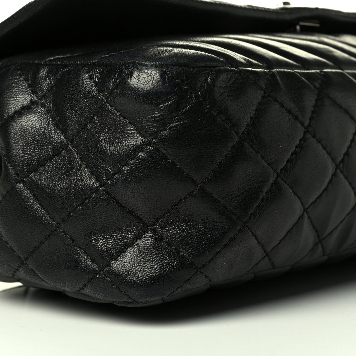 Chanel Lambskin Chevron Quilted Single Flap Black 5 of 7